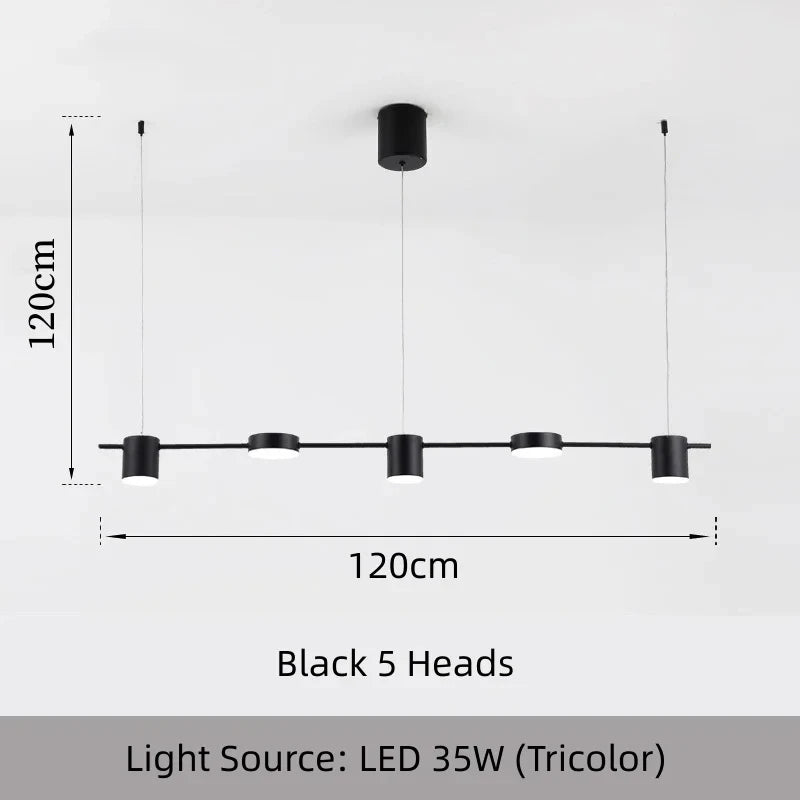 Modern LED Dimmable Multi-Head Chandelier