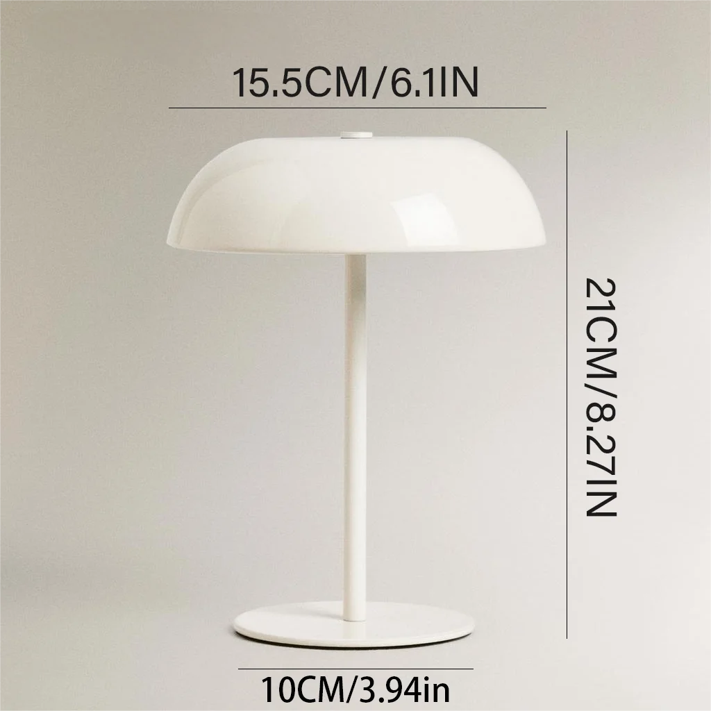 Cordless Rechargeable Mushroom Table Lamp