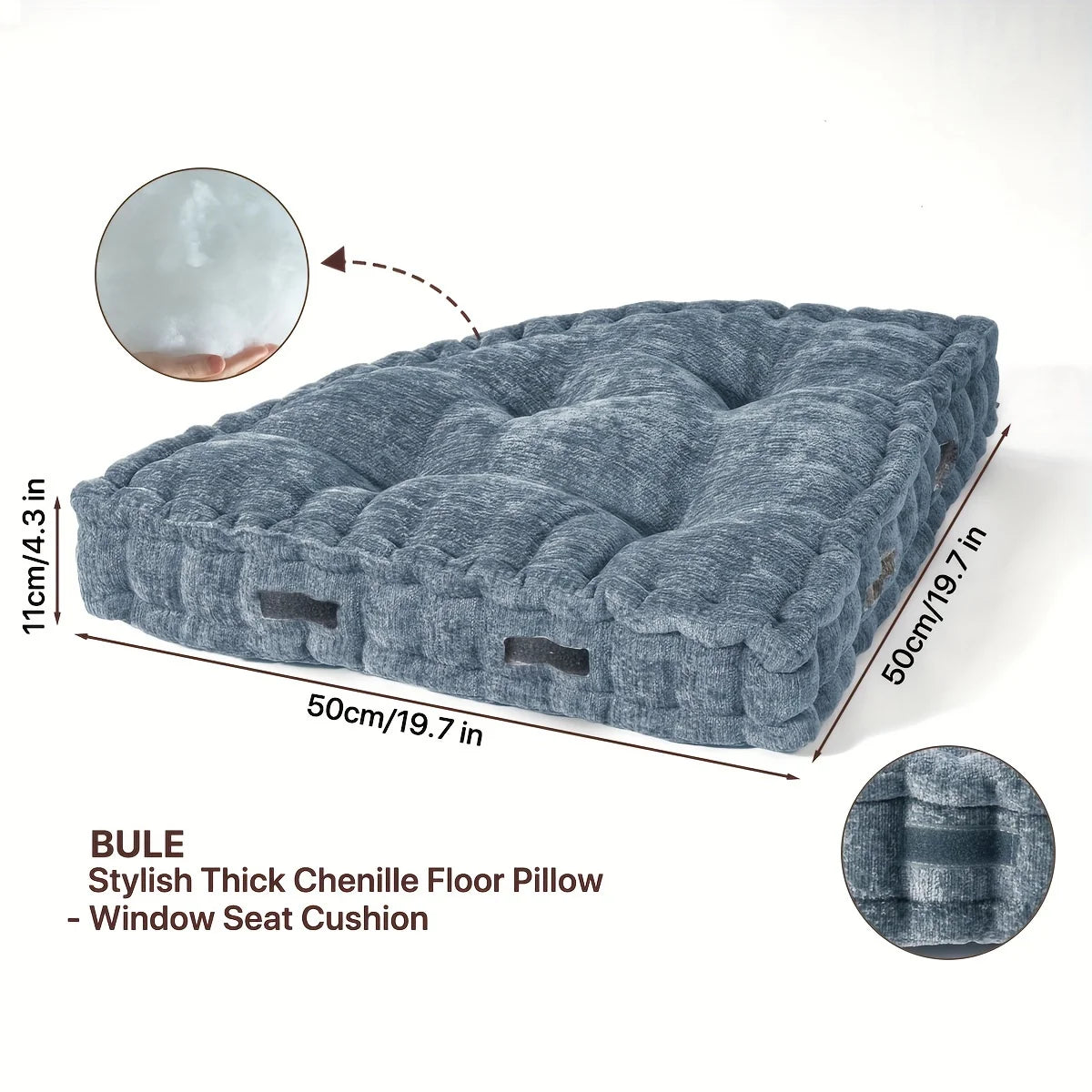 1 count Triangle cushion，Reading pad，Triangular shape with insert，Chair/Floor/Sofa/Outside Cushion