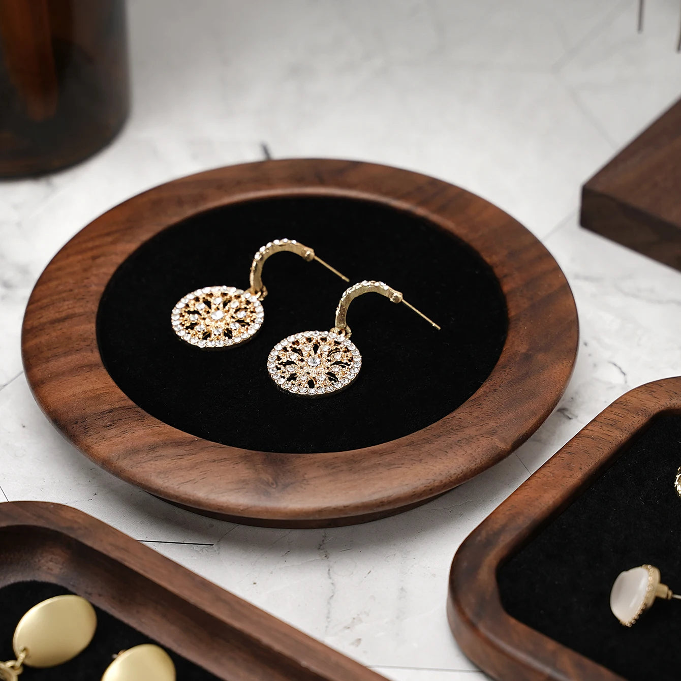 Solid Wood Jewelry Display Tray