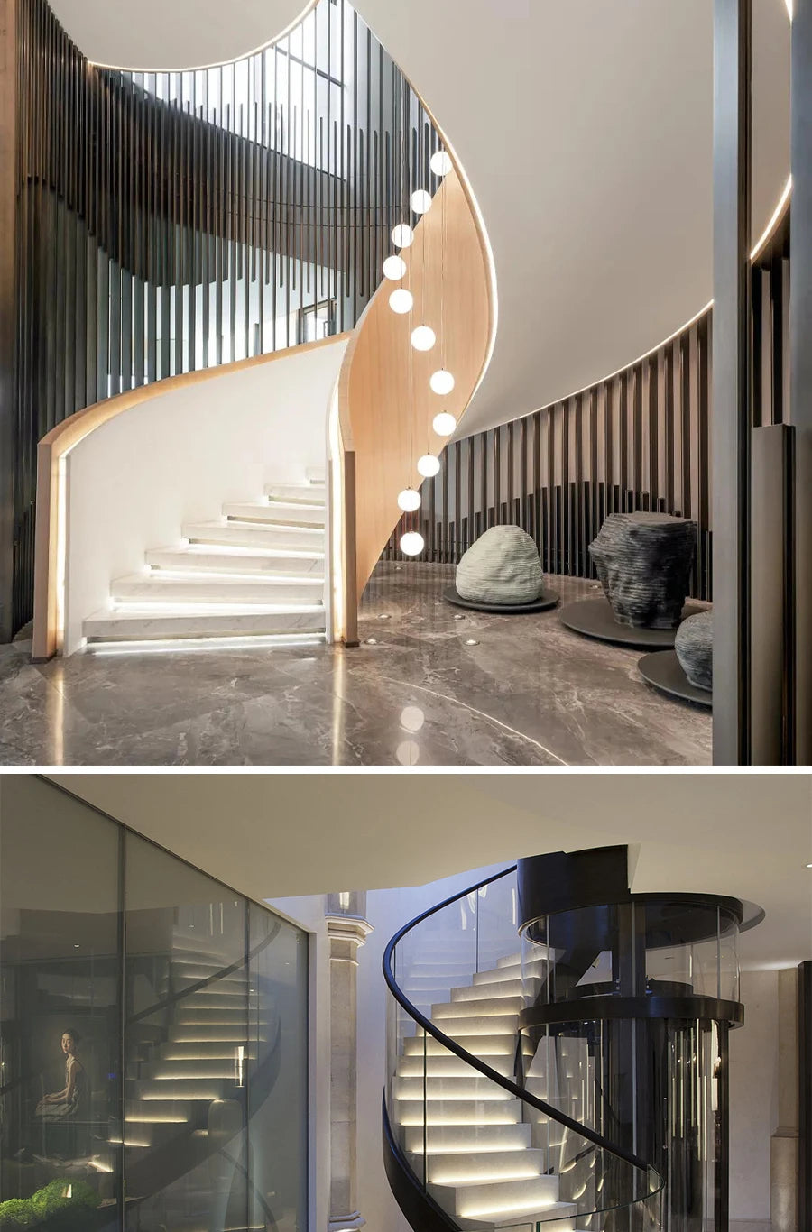 1-40 Steps LED Stair Light Motion Sensor Stairs Lighting With 2 PIR