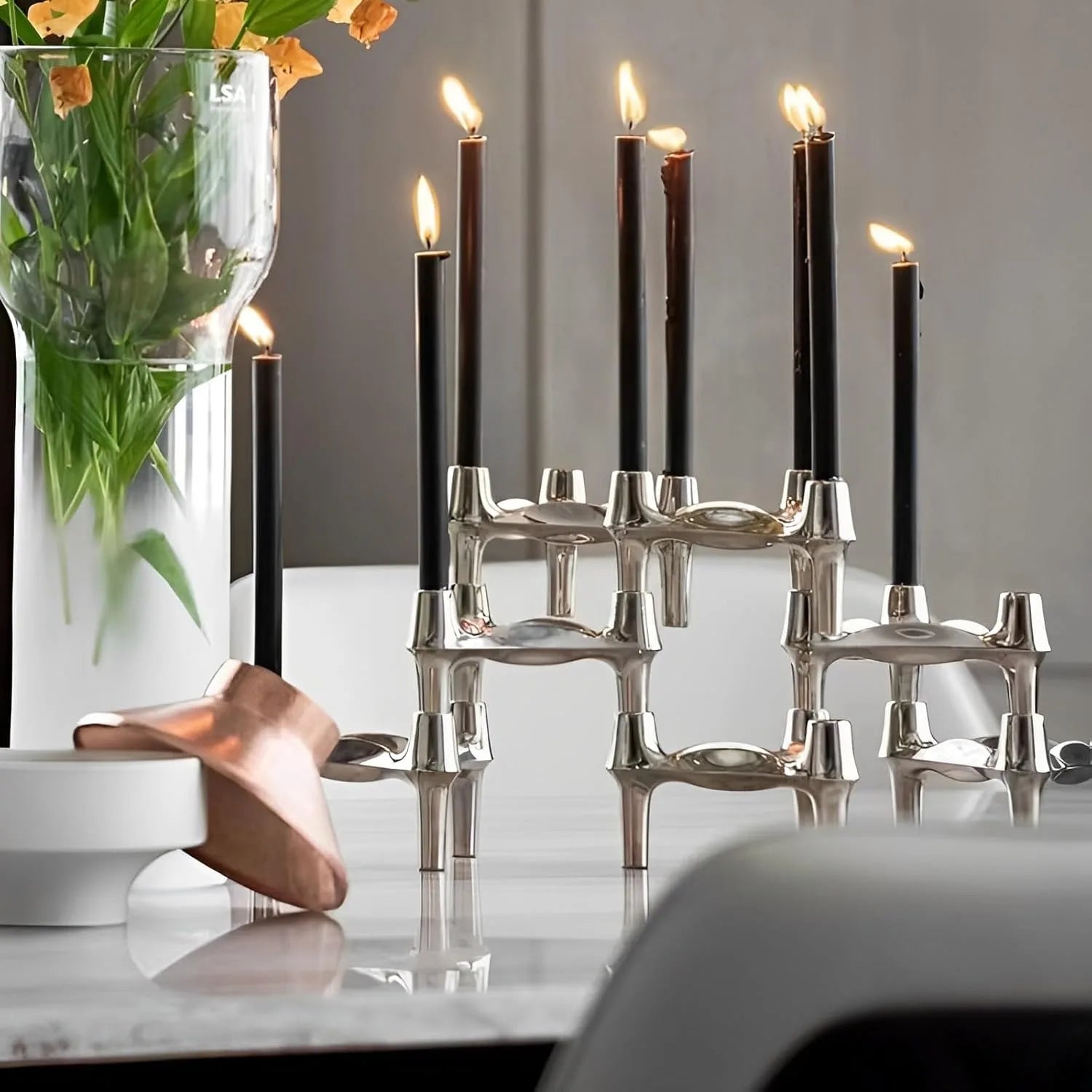 Stainless Steel Modular Candle Holder