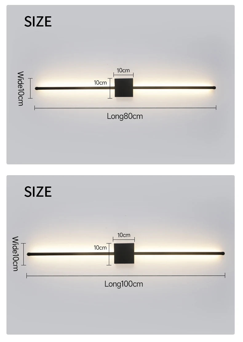 Minimalist Long Strip LED Wall Light
