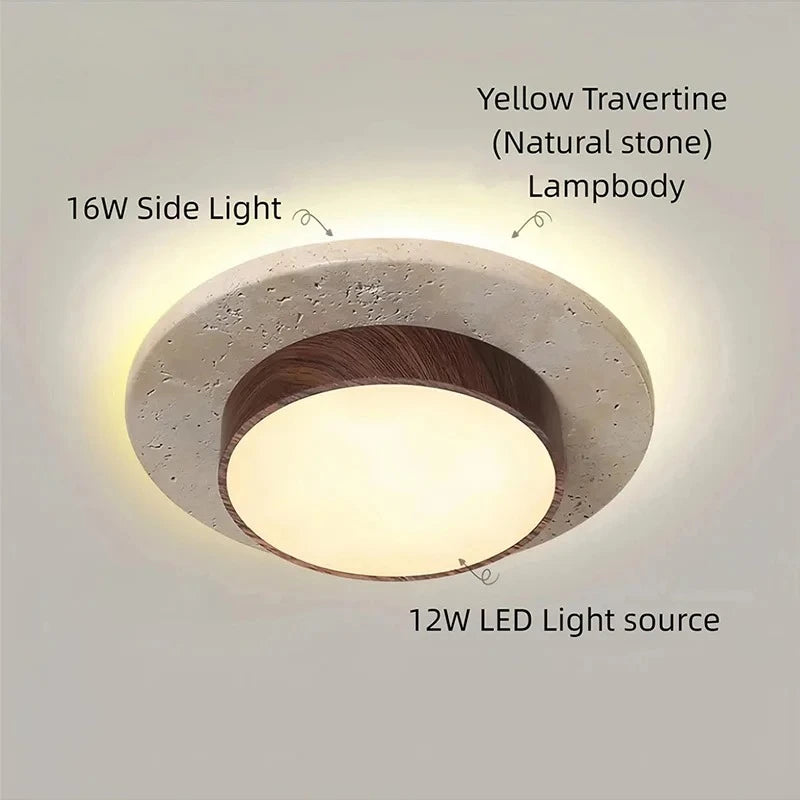 Wabi Sabi Stone Ceiling Light