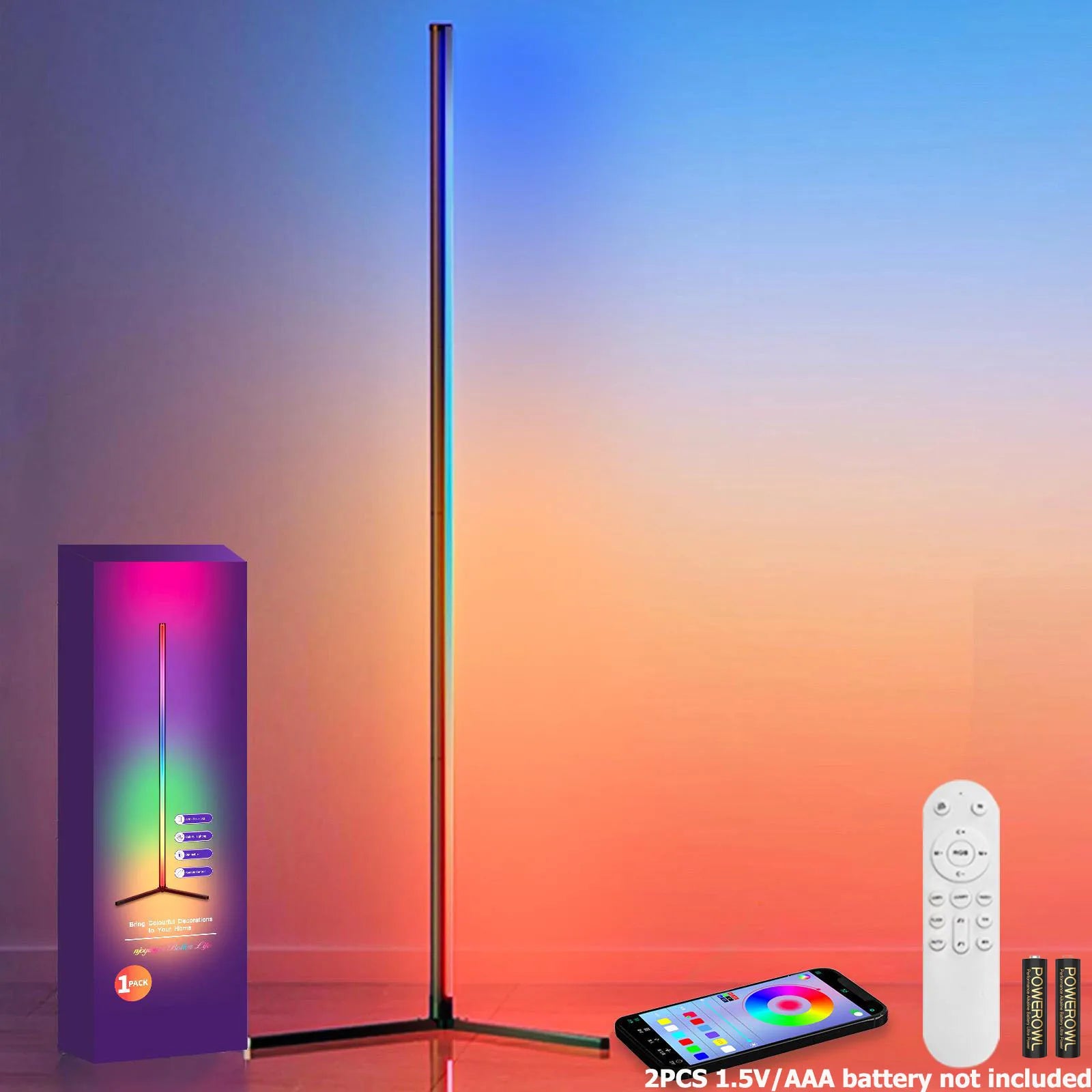 RGB Bluetooth Corner Floor Lamp