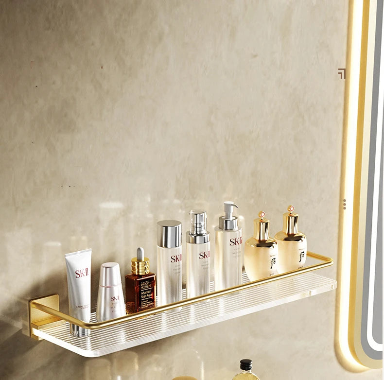 Punch-free Acrylic Bathroom Shelf