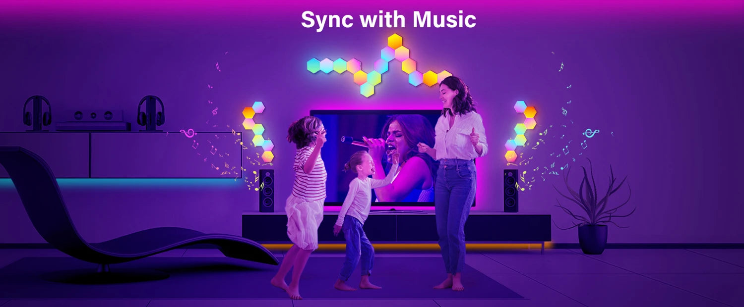 RGB Hexagon Smart Wall Panels