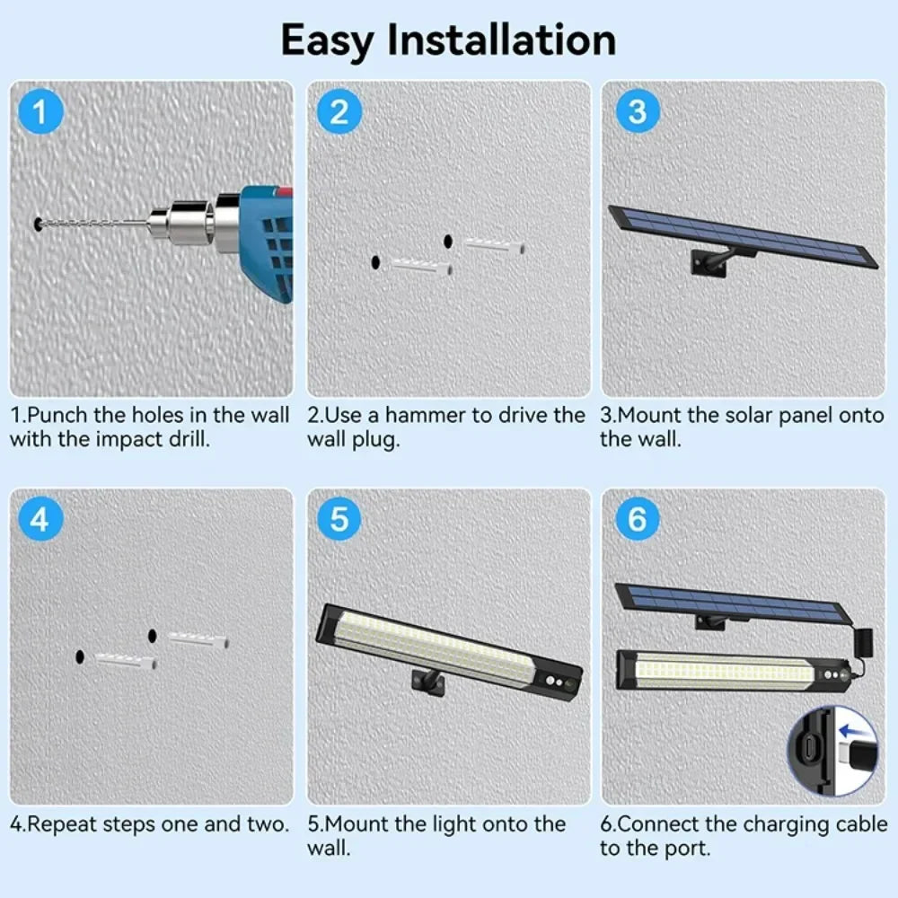 Solar Motion Sensor Wall Lamp