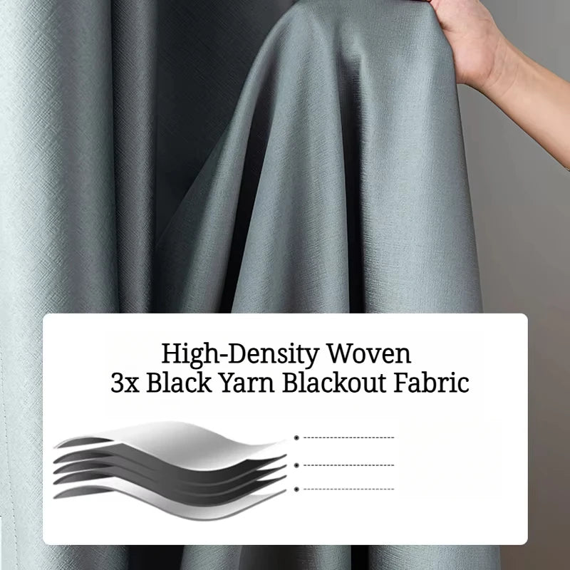 Modern Thermal Insulated Noise Reducing 100% Blackout Curtains