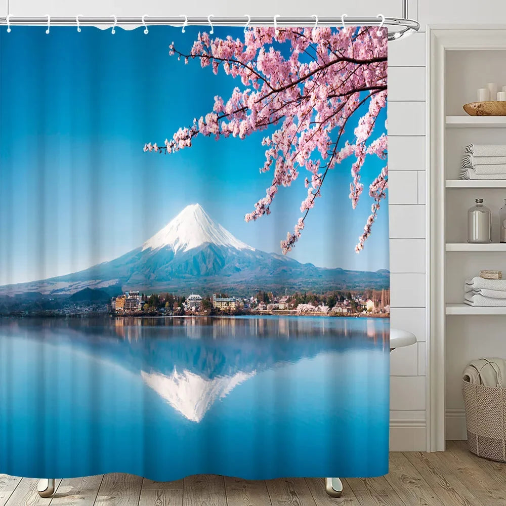 Japanese Sakura Shower Curtain