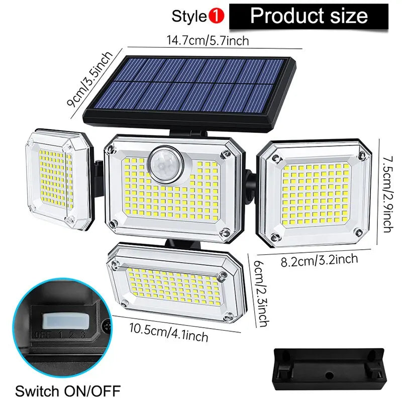 20W Adjustable Solar Garden Light