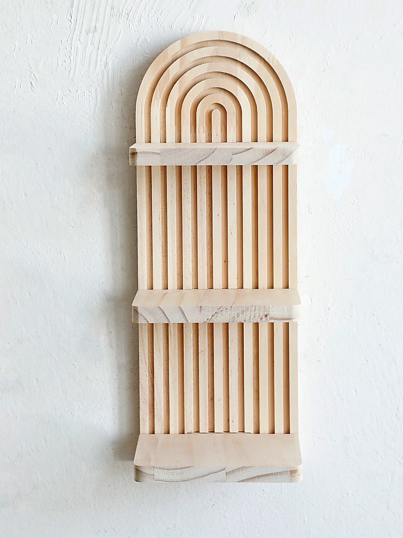 Boho 3-Tier Arch Wall Shelf