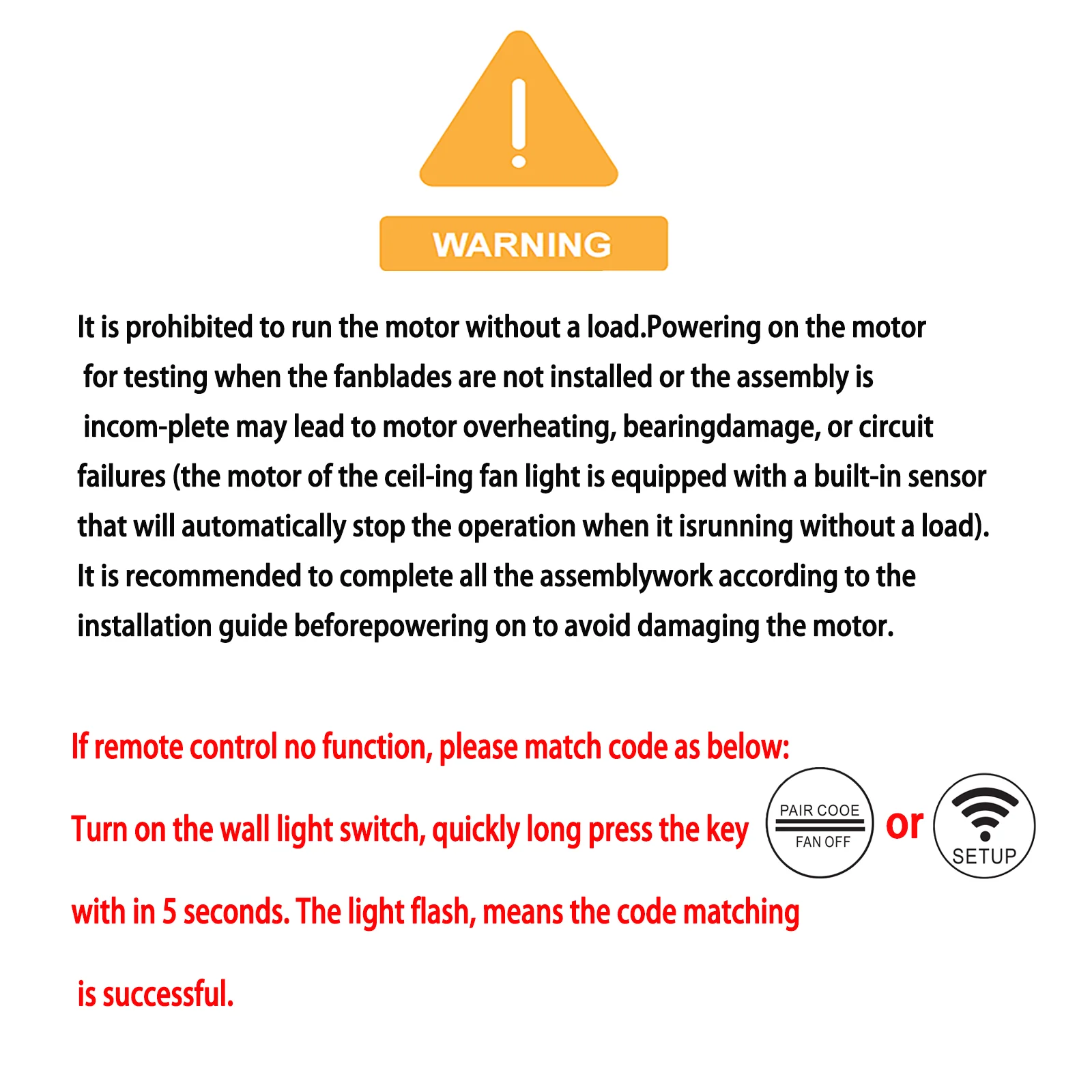 Smart Remote Ceiling Fan Light