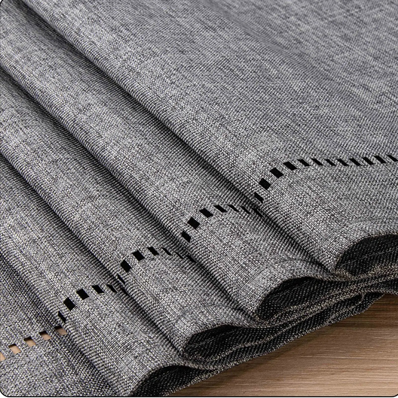 Solid Linen Table Runner With Tassel