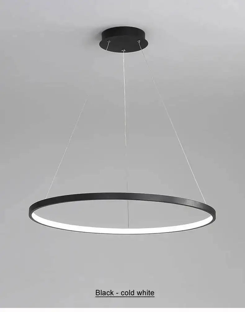 Nordic Aluminium Ring Chandelier
