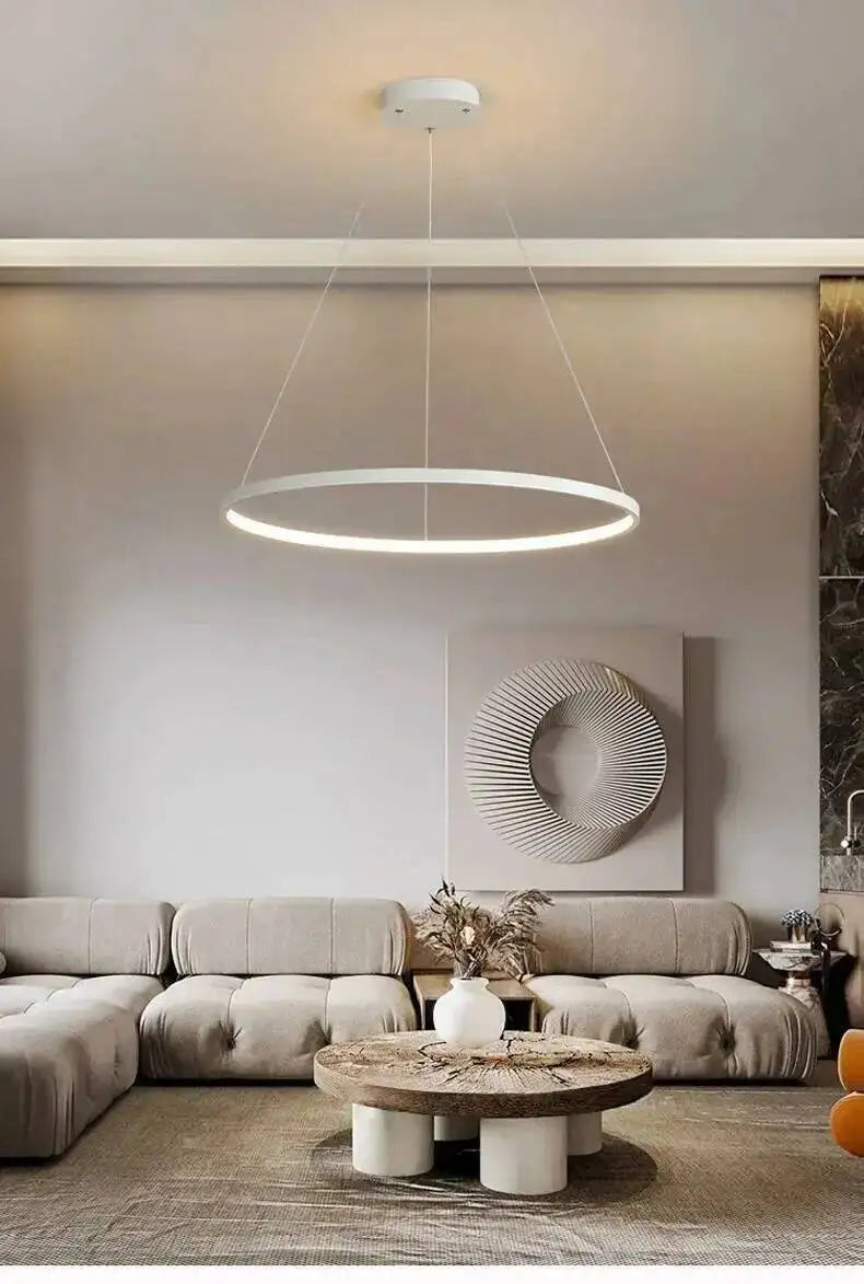 Nordic Aluminium Ring Chandelier