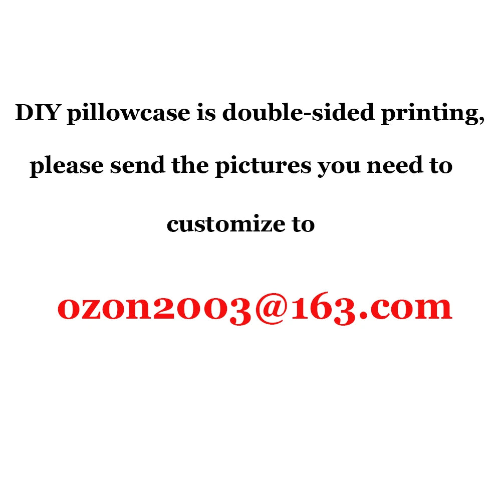 Double-Sided Printed DIY Custom Pillowcase Made Your Own Pictures