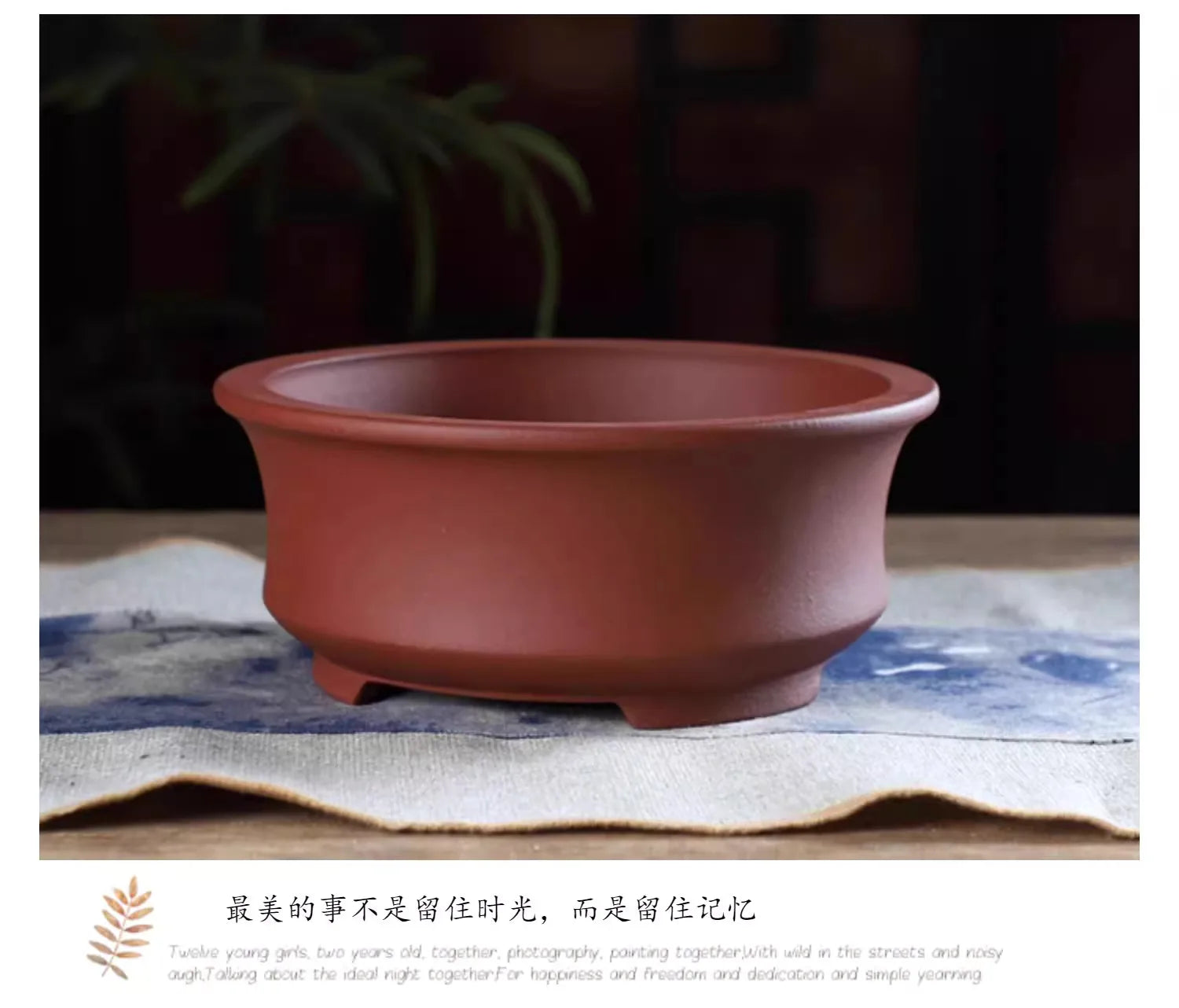 Ceramic Bonsai Bowl Pot