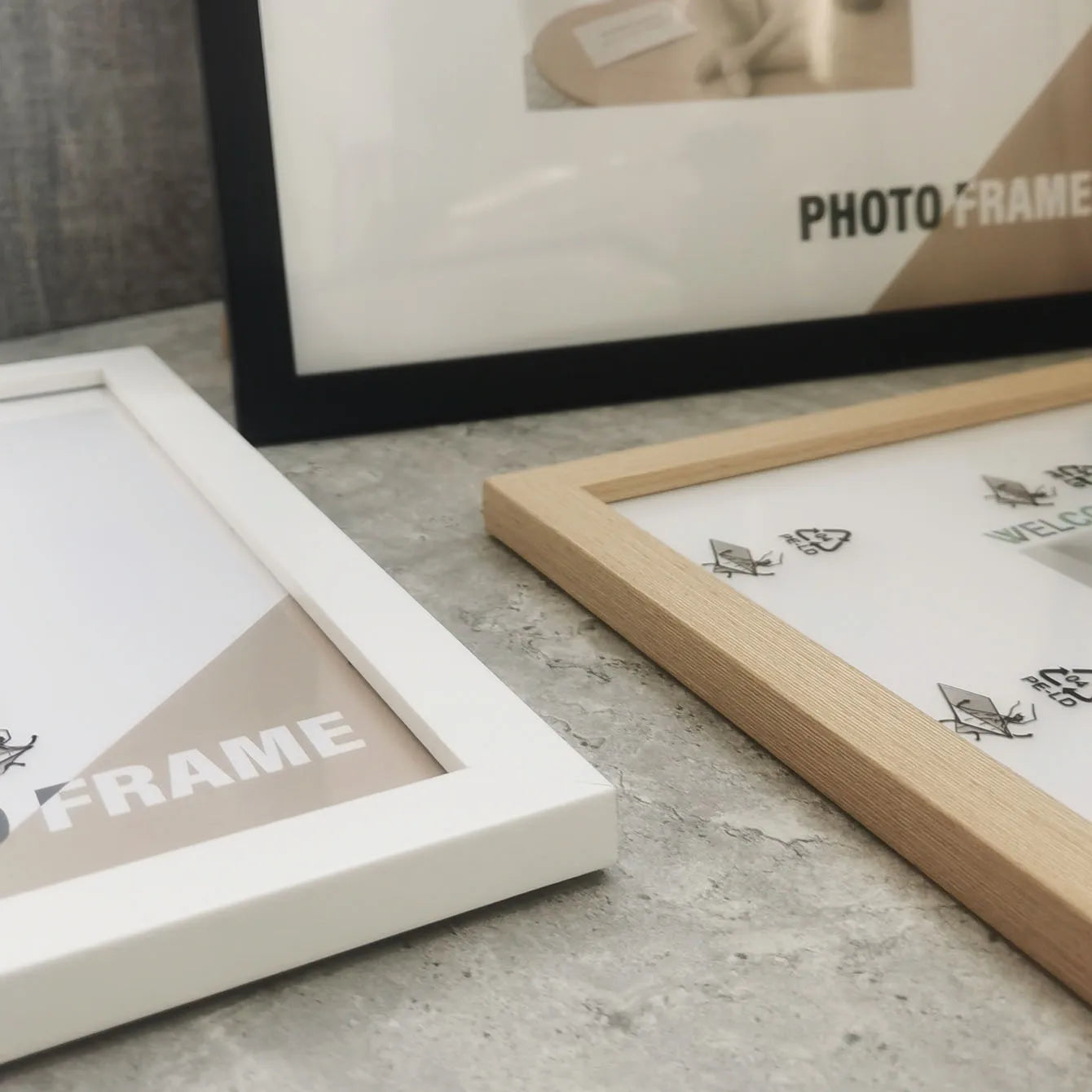 Wood Square Photo Frames For Wall Hanging or Desktop