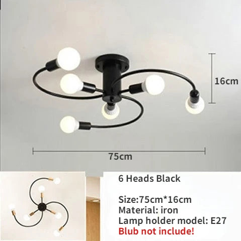 Modern Iron Ceiling Chandelier