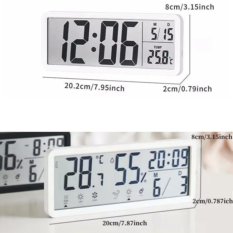 Digital LCD Desk and Wall Clock