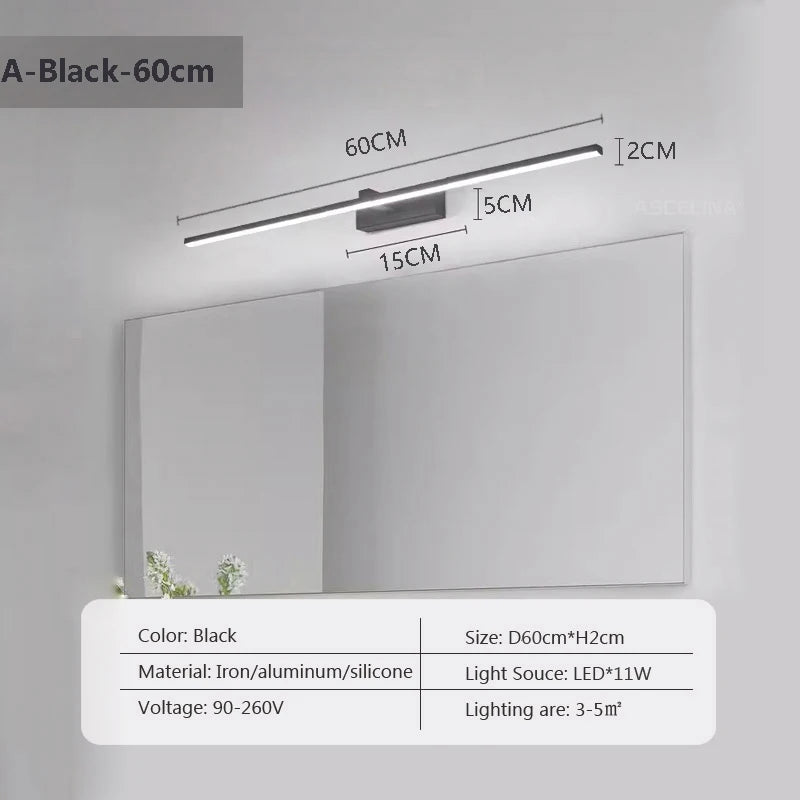 Long Strip LED Mirror Light