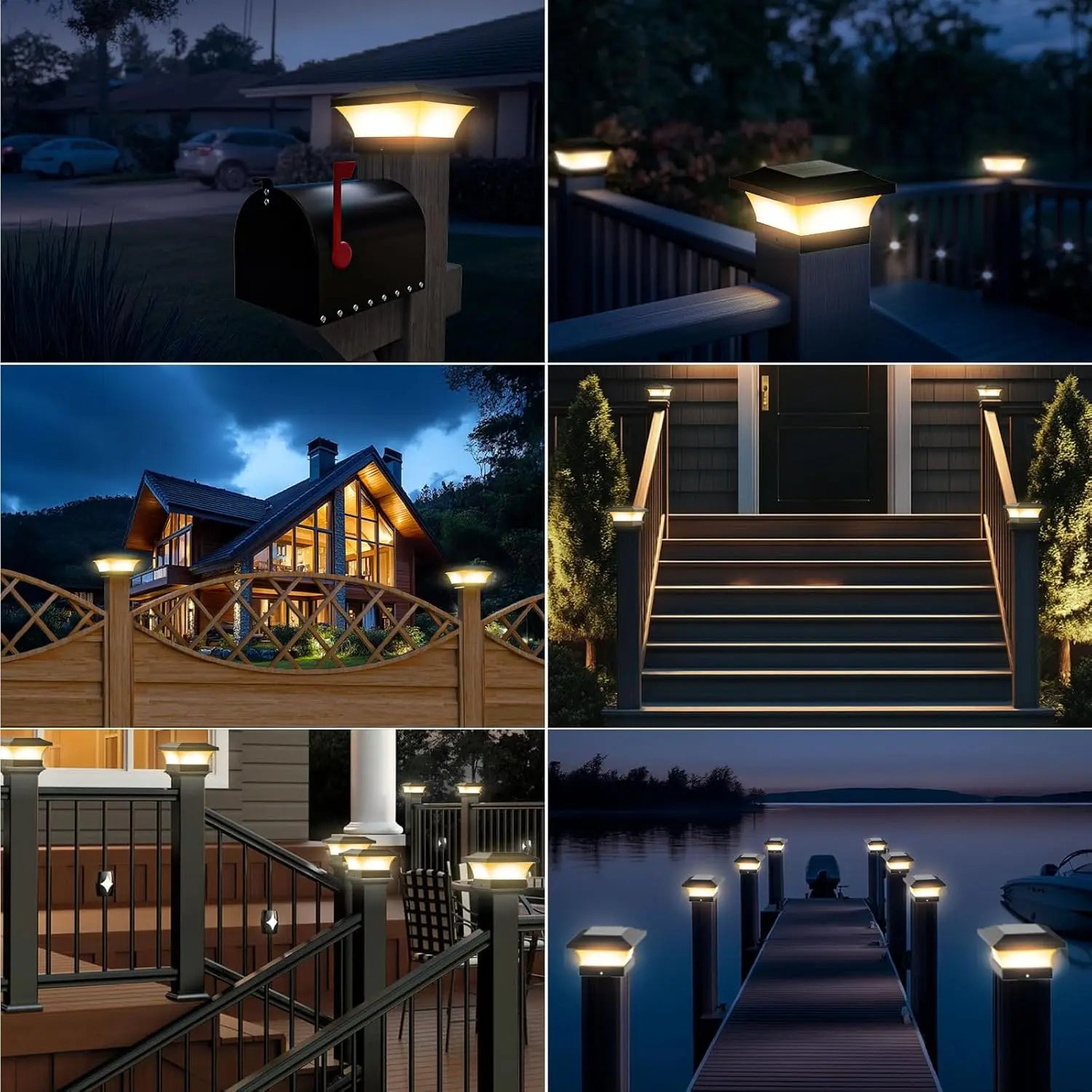 Solar Deck Post Cap Light