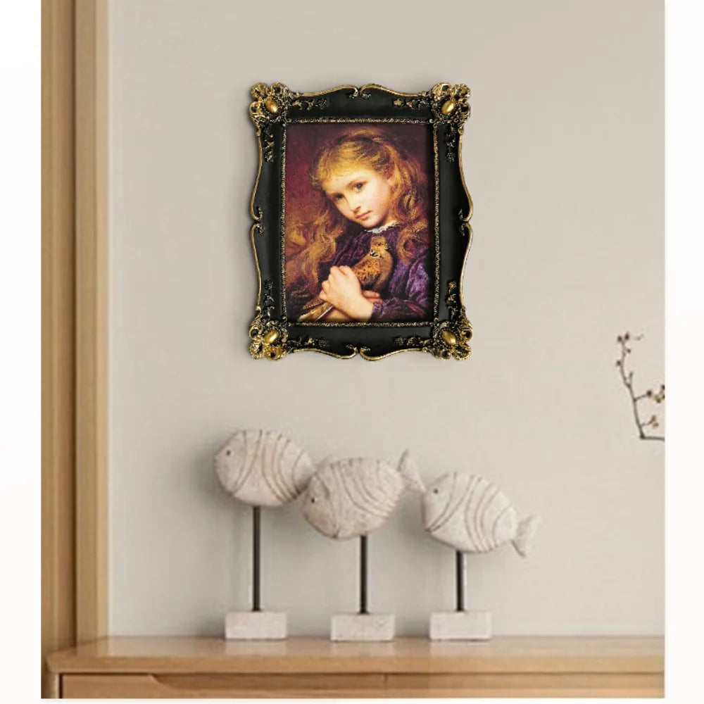 Vintage Black and Gold Picture Frame