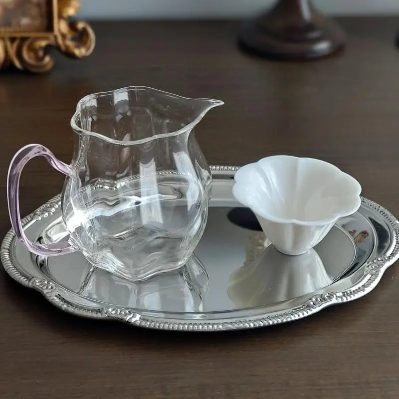 Embossed Oval Serving Tray