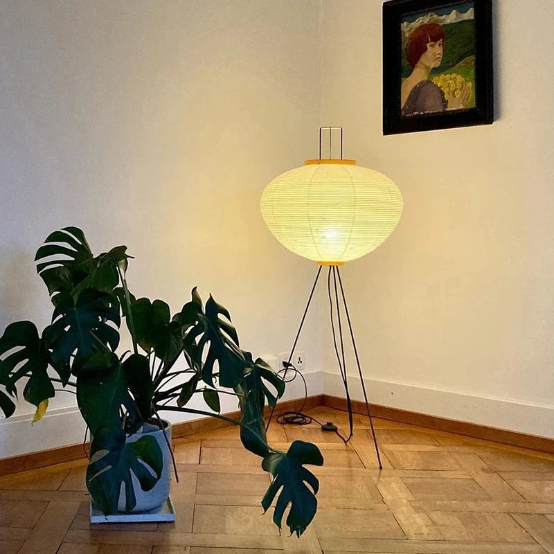 Japanese Xuan Paper Floor Lamp