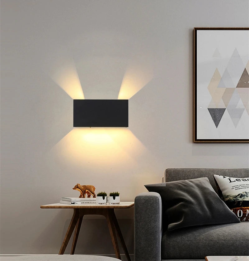 Motion Sensor LED Wall Lamp Outdoor Waterproof IP65 Up Down Sconce