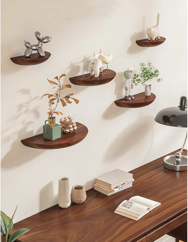 Half Round Floating Wall Shelf