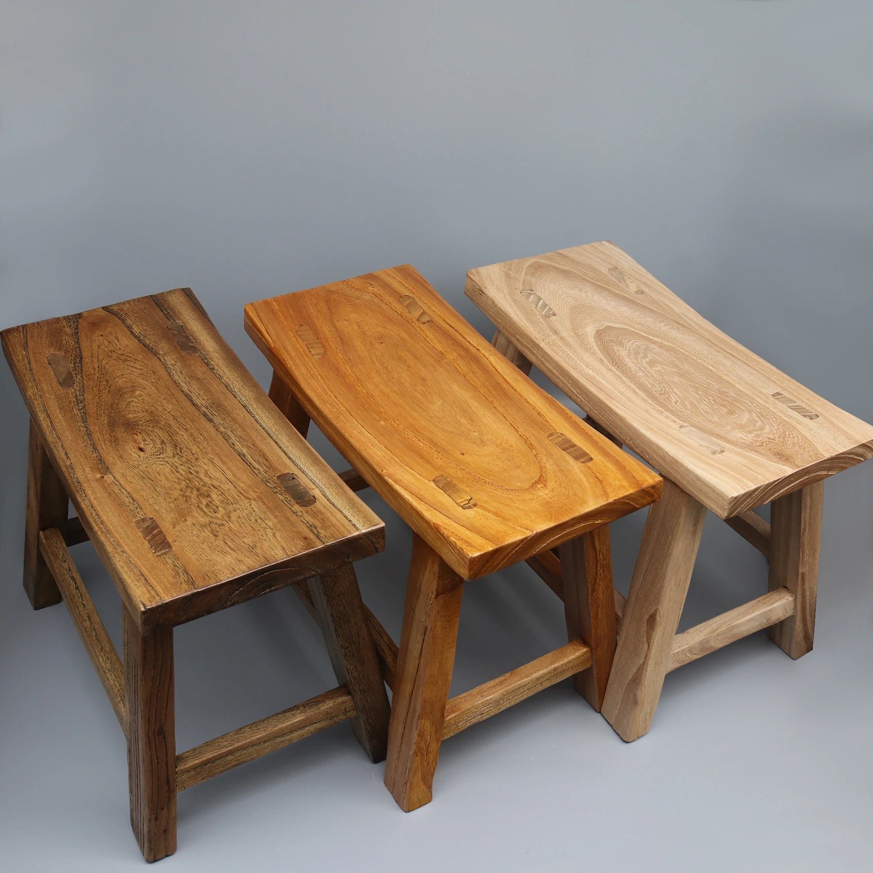 Mortise and Tenon Solid Wood Stool
