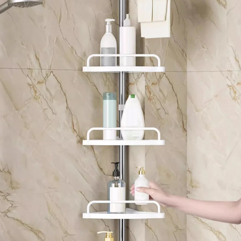 Telescopic Corner Shower Storage Rack