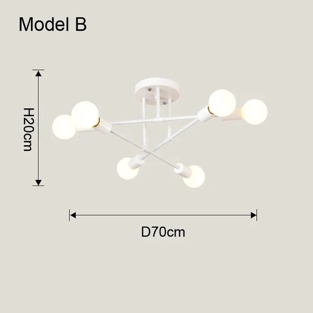 Nordic Minimalist LED Pendant Chandelier