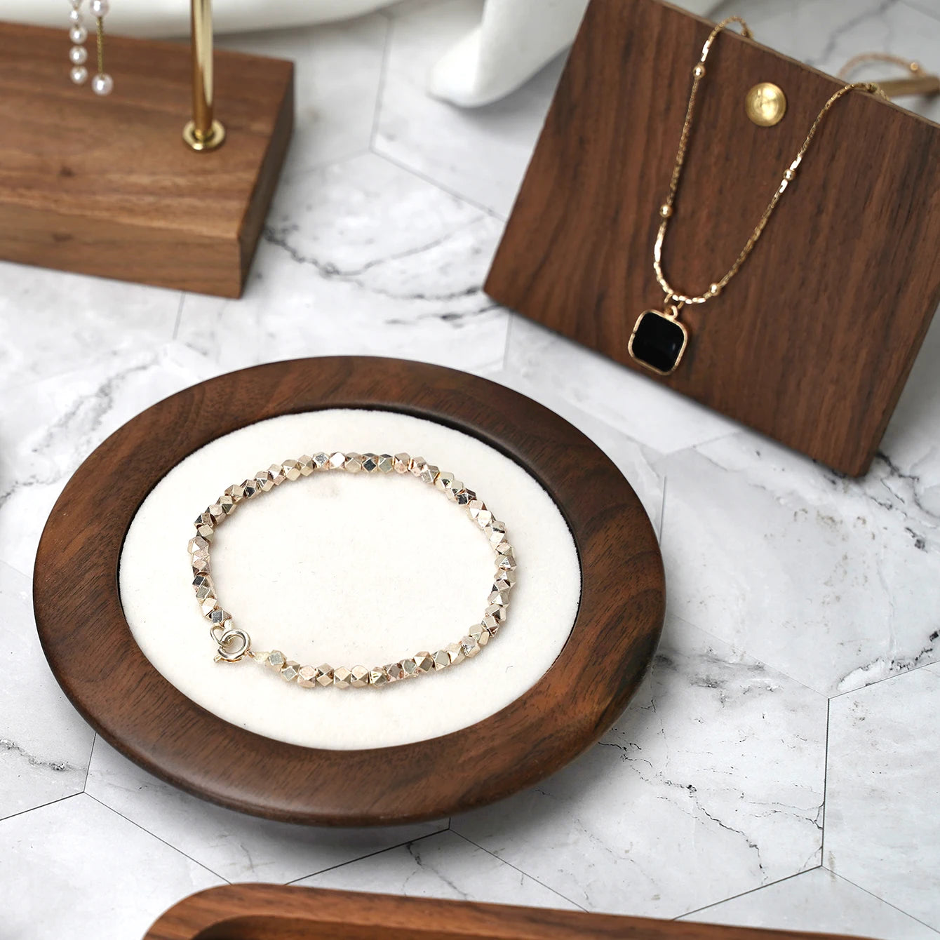 Solid Wood Jewelry Display Tray