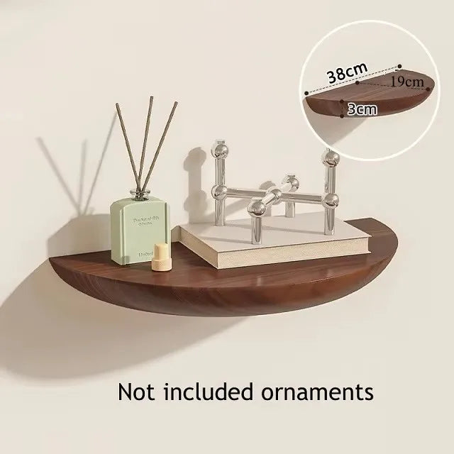 Half Round Floating Wall Shelf