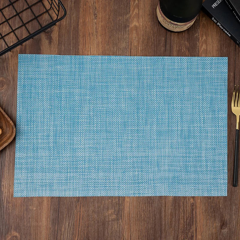 Washable Vinyl Woven Placemat Set