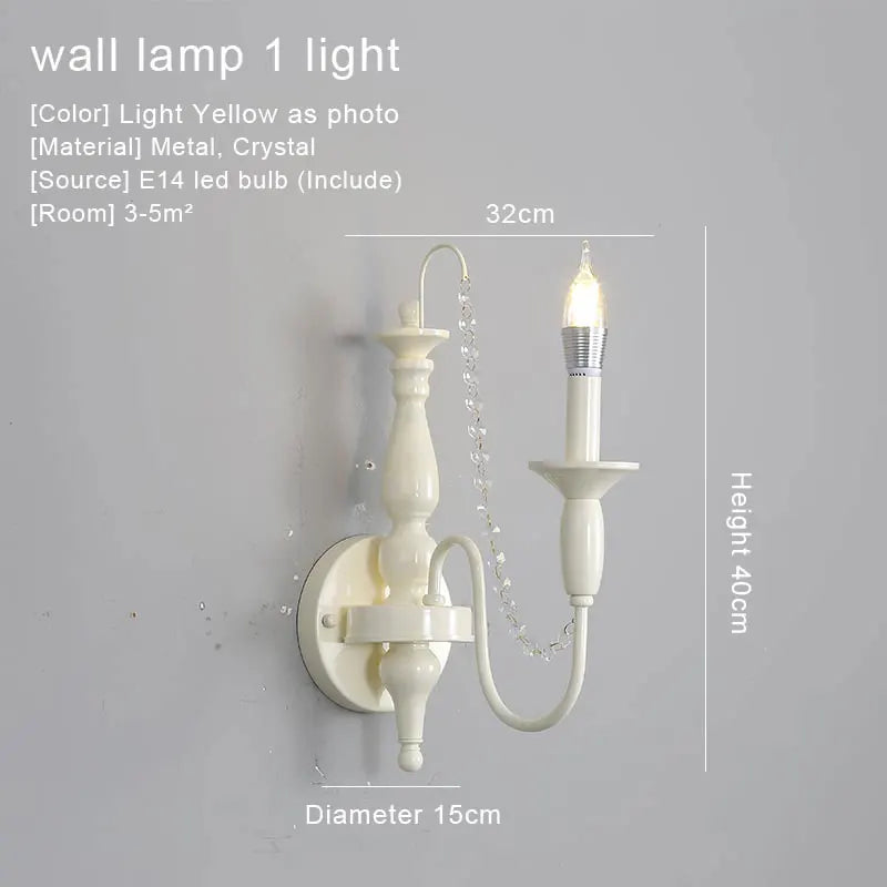 Modern 6-Light Crystal Chandelier LED Ceiling Light with E14 Bulb Base
