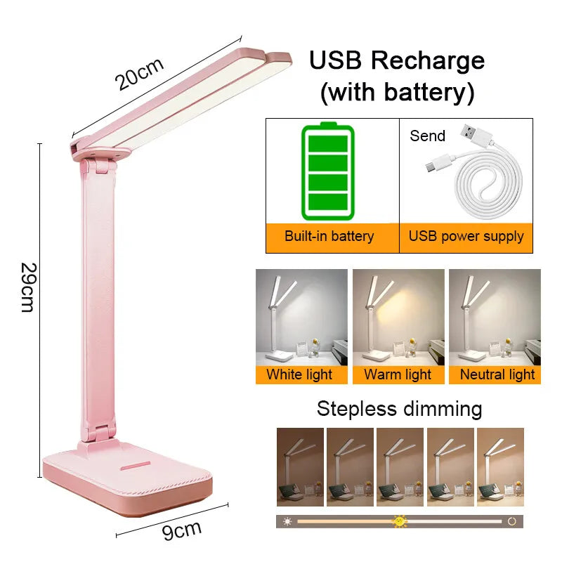 Dimmable Touch USB Desk Lamp