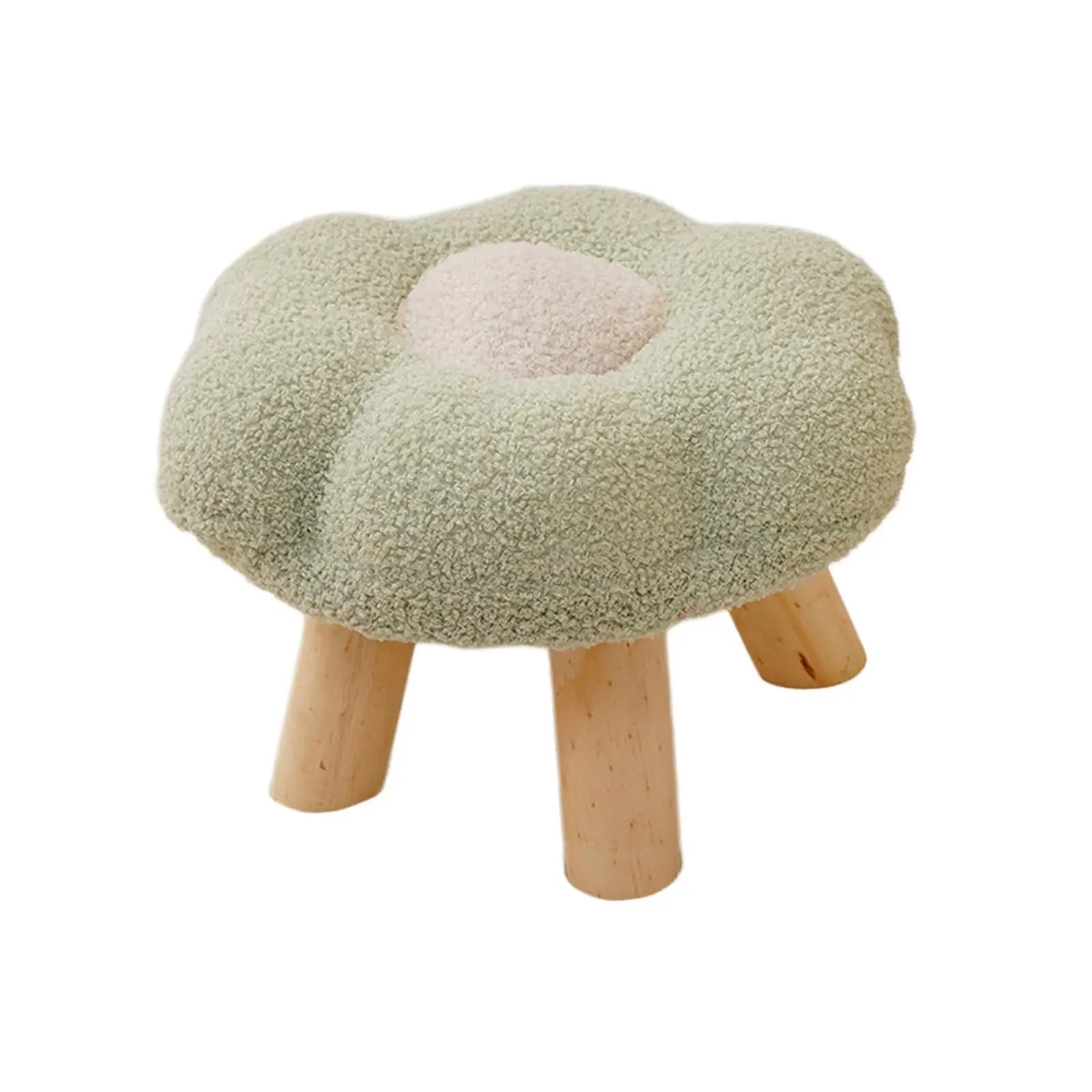Wooden Small Foot Stool, Non Slip Footrest