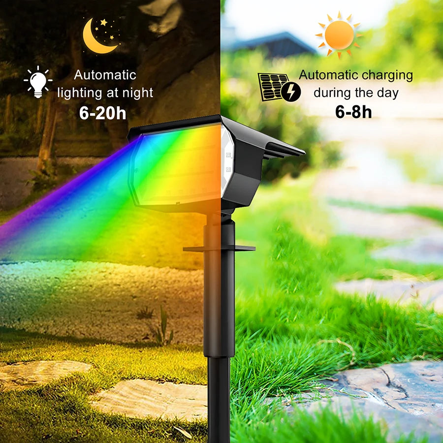 RGB Solar Landscape Spotlight 2 in 1