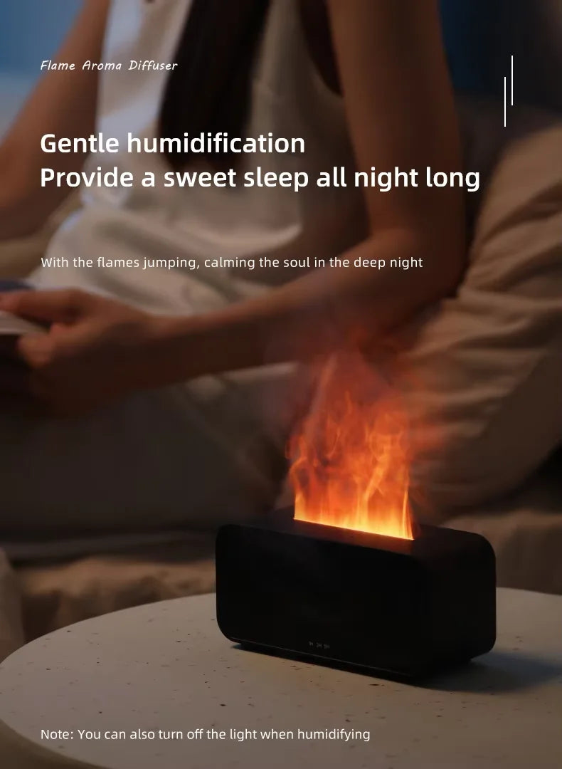 Air Aroma Humidifier Diffuser Essential Oils Humidifiers Mini Flame