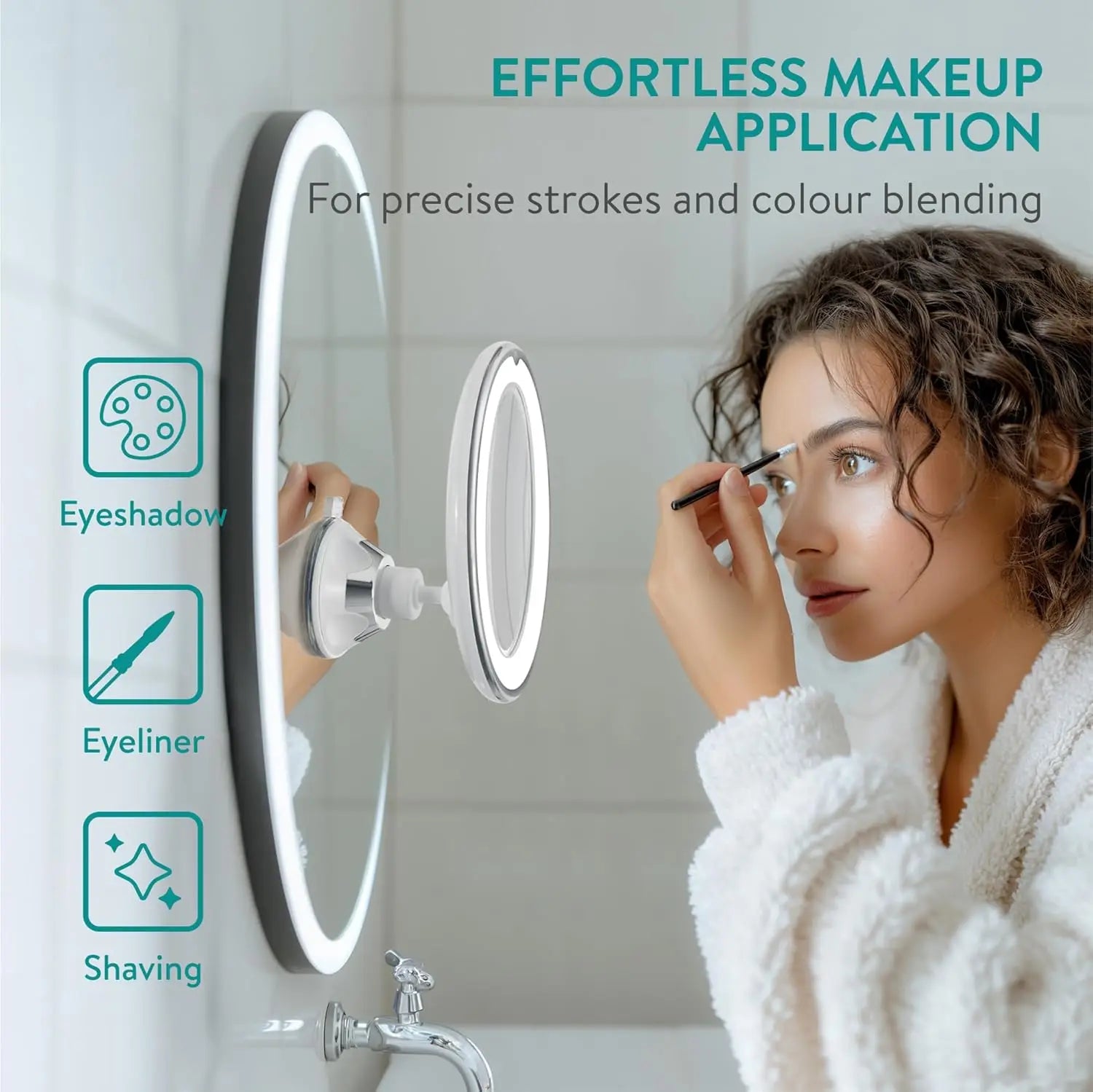 10X Magnifying Suction Makeup Mirror