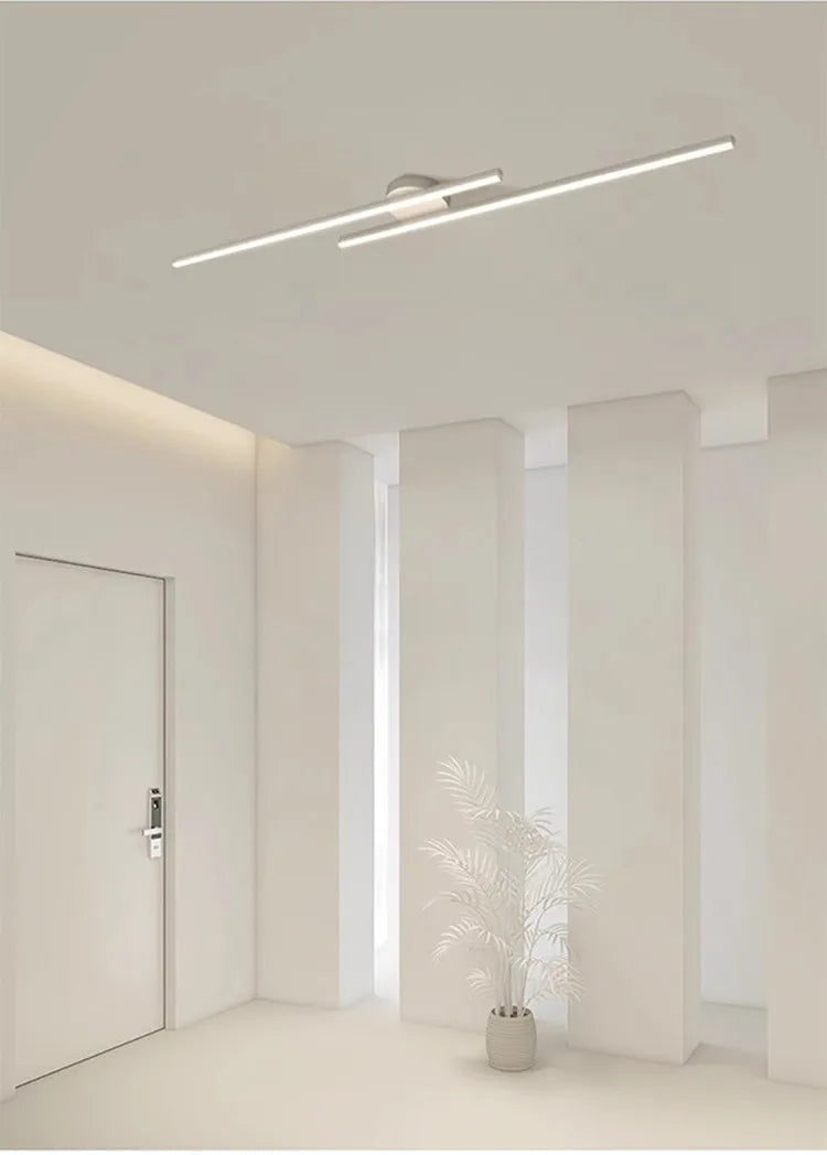 Long Aluminium LED Ceiling Light Modern Creative Design Ceiling Lamp