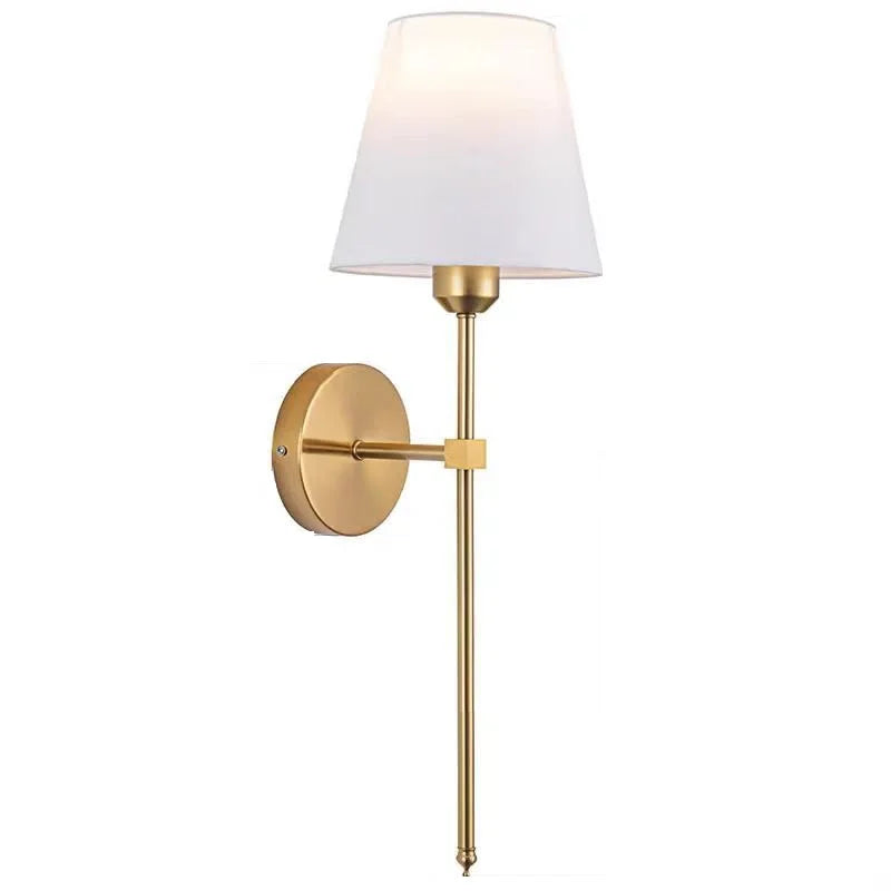 Industrial Fabric Shade Swing Arm Lamp