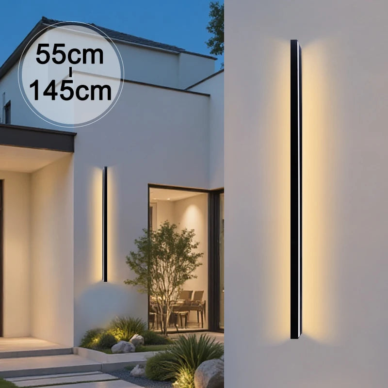 Aluminium Strip Outdoor Wall Lamp