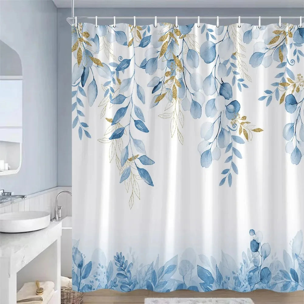 Watercolour Botanical Shower Curtain