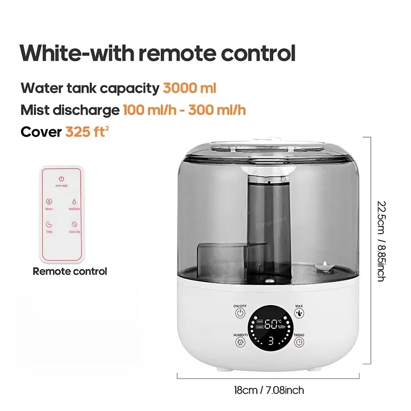 3L Professional Large Capacity Household Silent Air Humidifier Plant