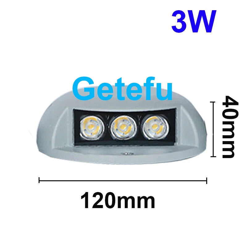 120mm  3W  grey